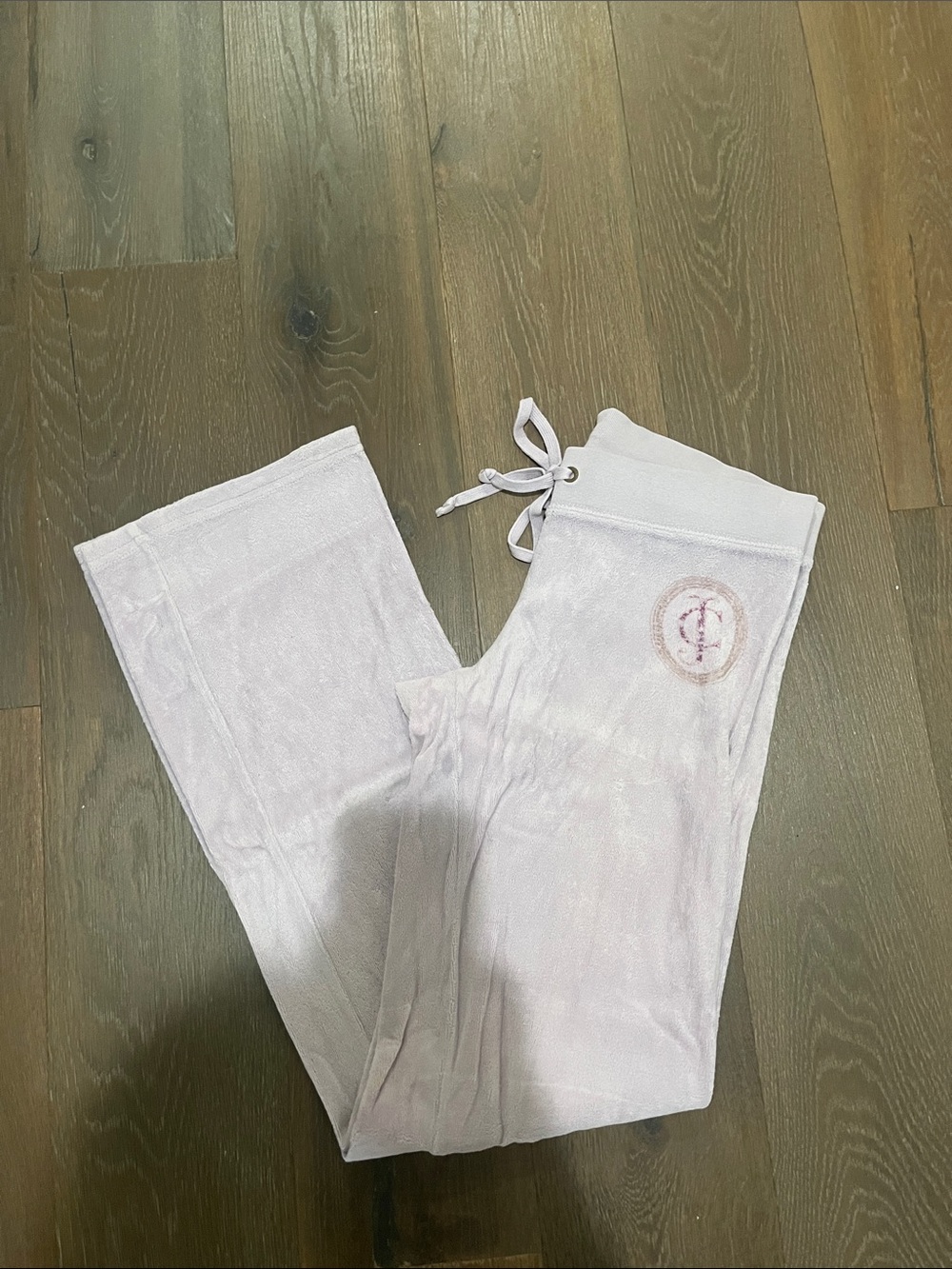 Juicy Couture Light Purple Velour Track Pants with Logou